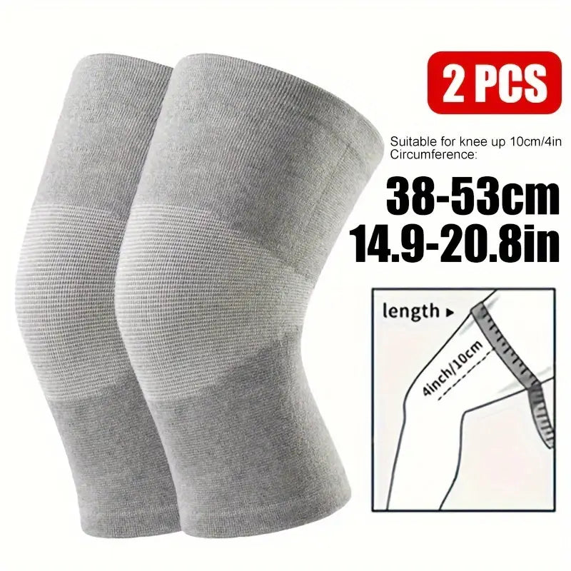 Bamboo Natural Premium Pain Relief Compression Knee Support Cap - Pair Of 1 Set