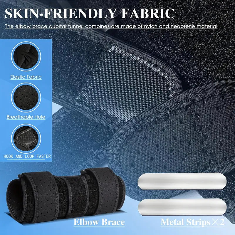 Adjustable Elbow Brace for Pain Relief – Support for Tennis Elbow, Tendonitis & Arthritis