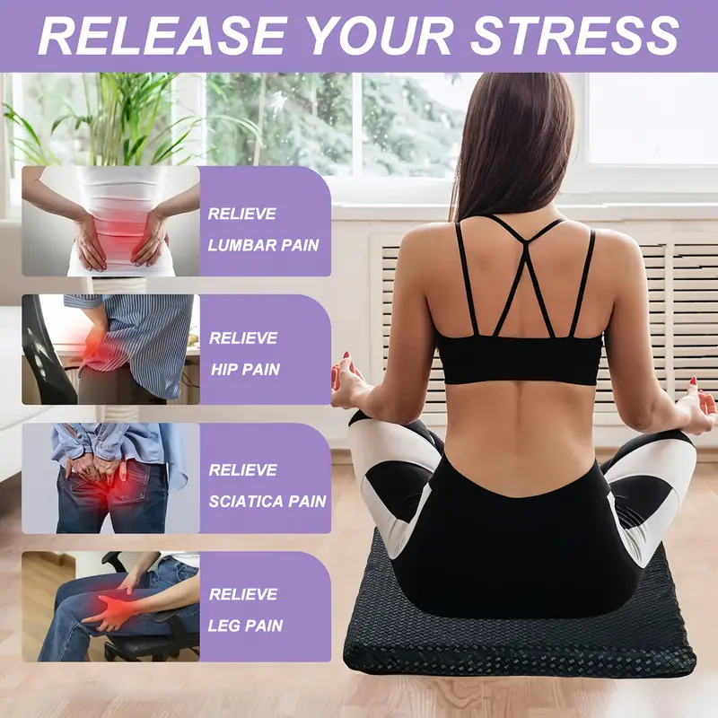 Orthopedic Gel Seat Cushion for Back Pain Relief