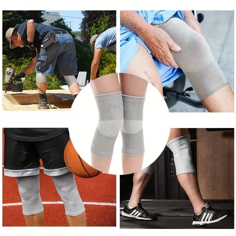 Bamboo Natural Premium Pain Relief Compression Knee Support Cap - Pair Of 1 Set