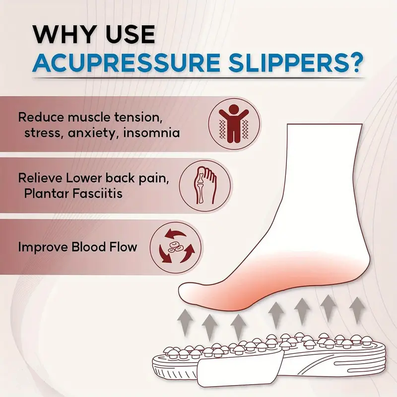 Acupressure & Magnetic Therapy Slippers for Men & Women