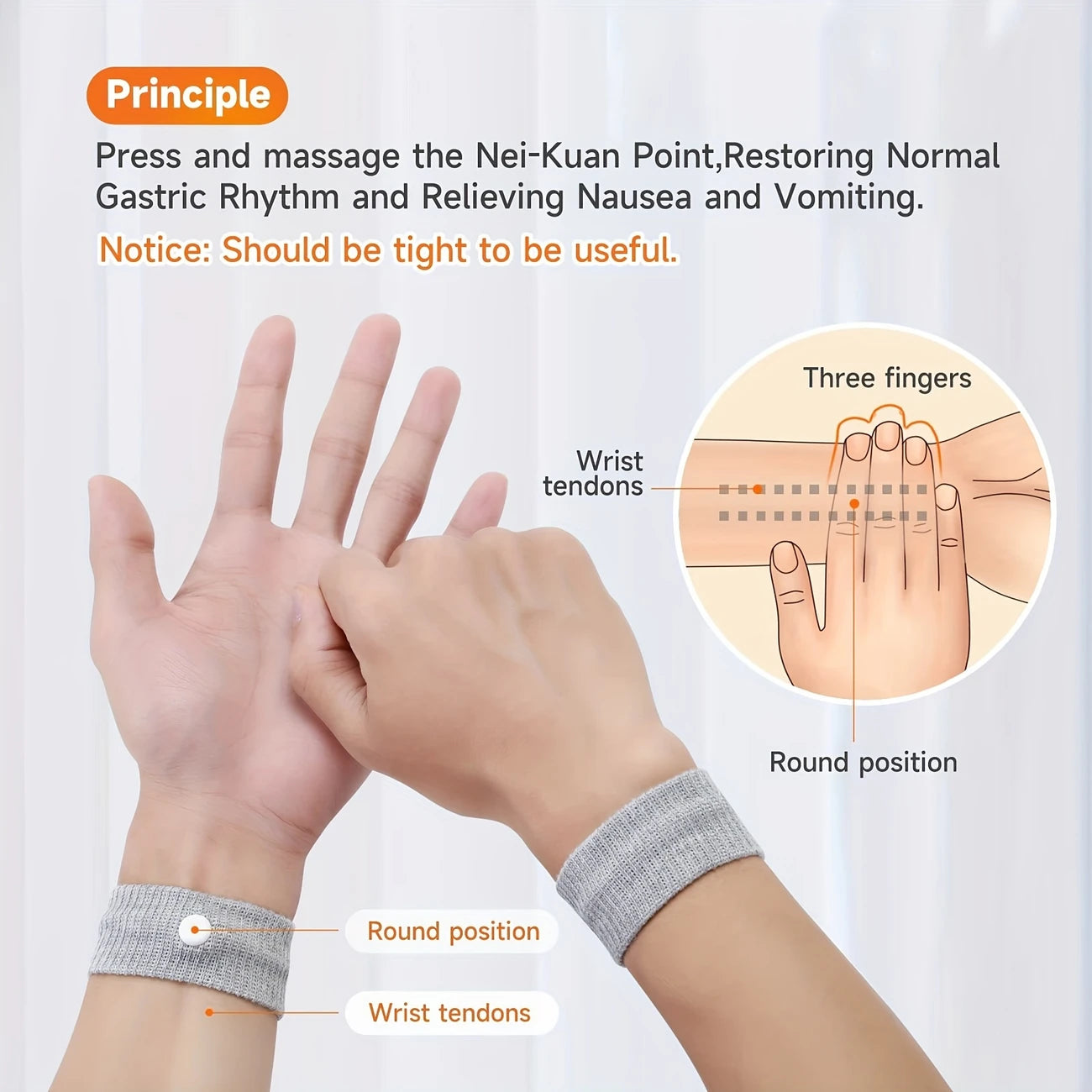 Premium Motion Sickness Wristband One Pair - Instant Relief from Nausea & Dizziness