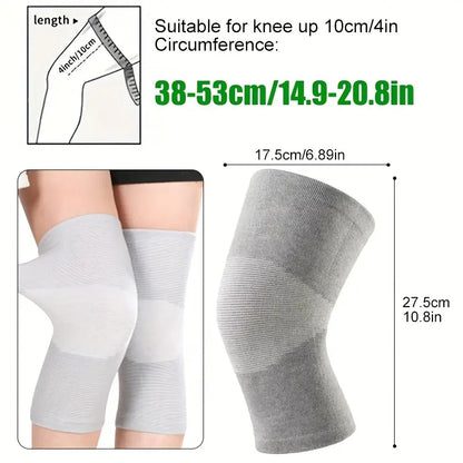 Bamboo Natural Compression Knee Support Premium Pain Relief (1 Pair)