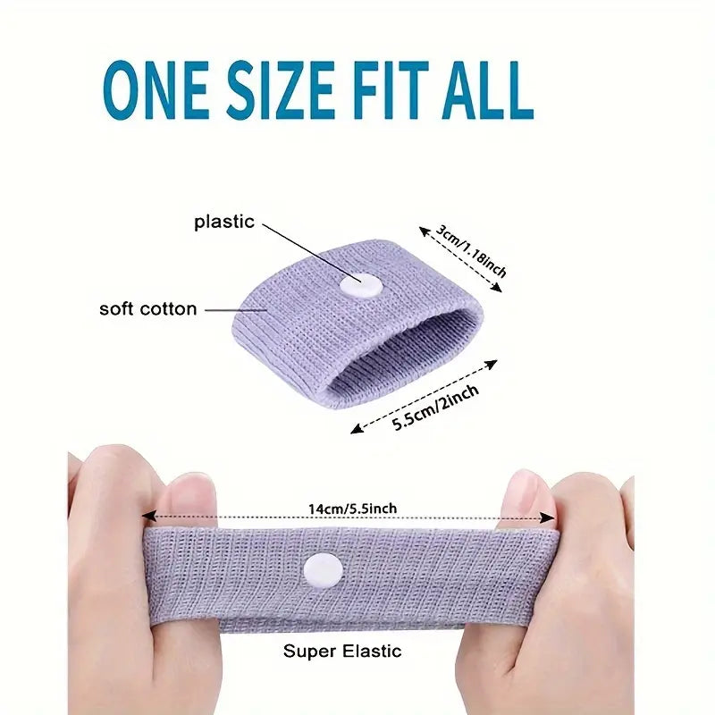 Premium Motion Sickness Wristband One Pair - Instant Relief from Nausea & Dizziness