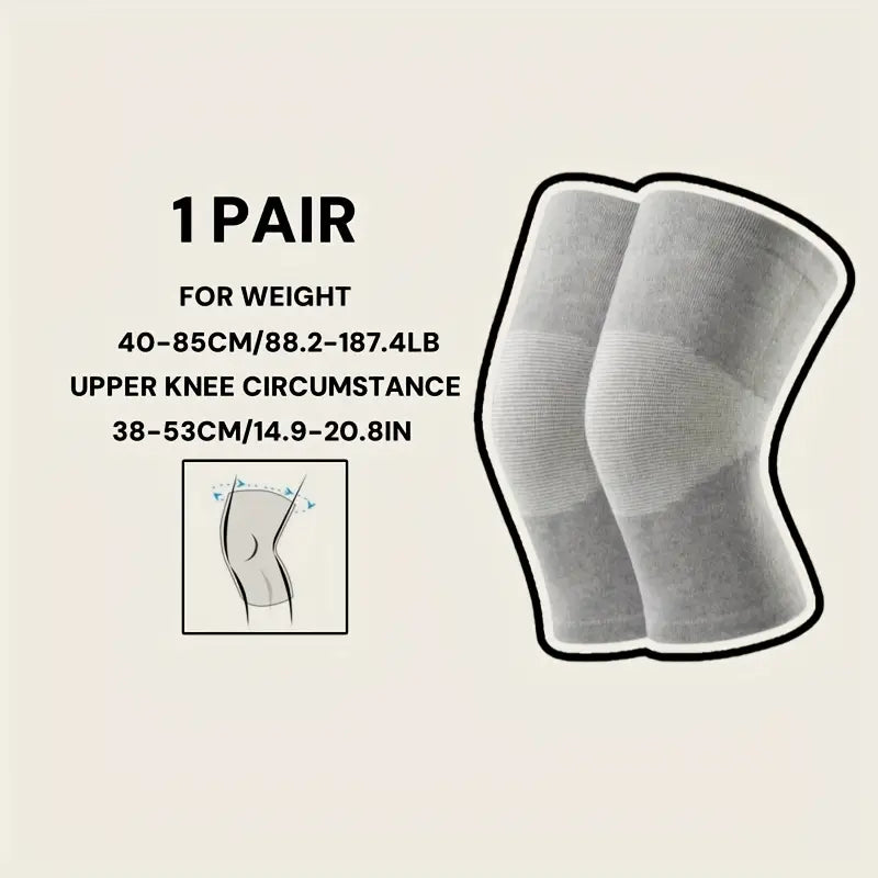 Bamboo Natural Premium Pain Relief Compression Knee Support Cap - Pair Of 1 Set