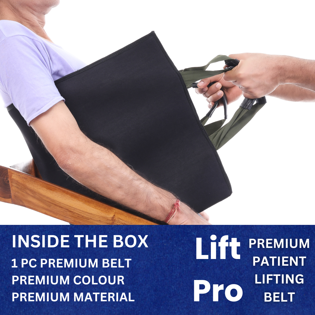 Unisex Patient Lifting Belt- Durable Transfer Belt with 4 Handles