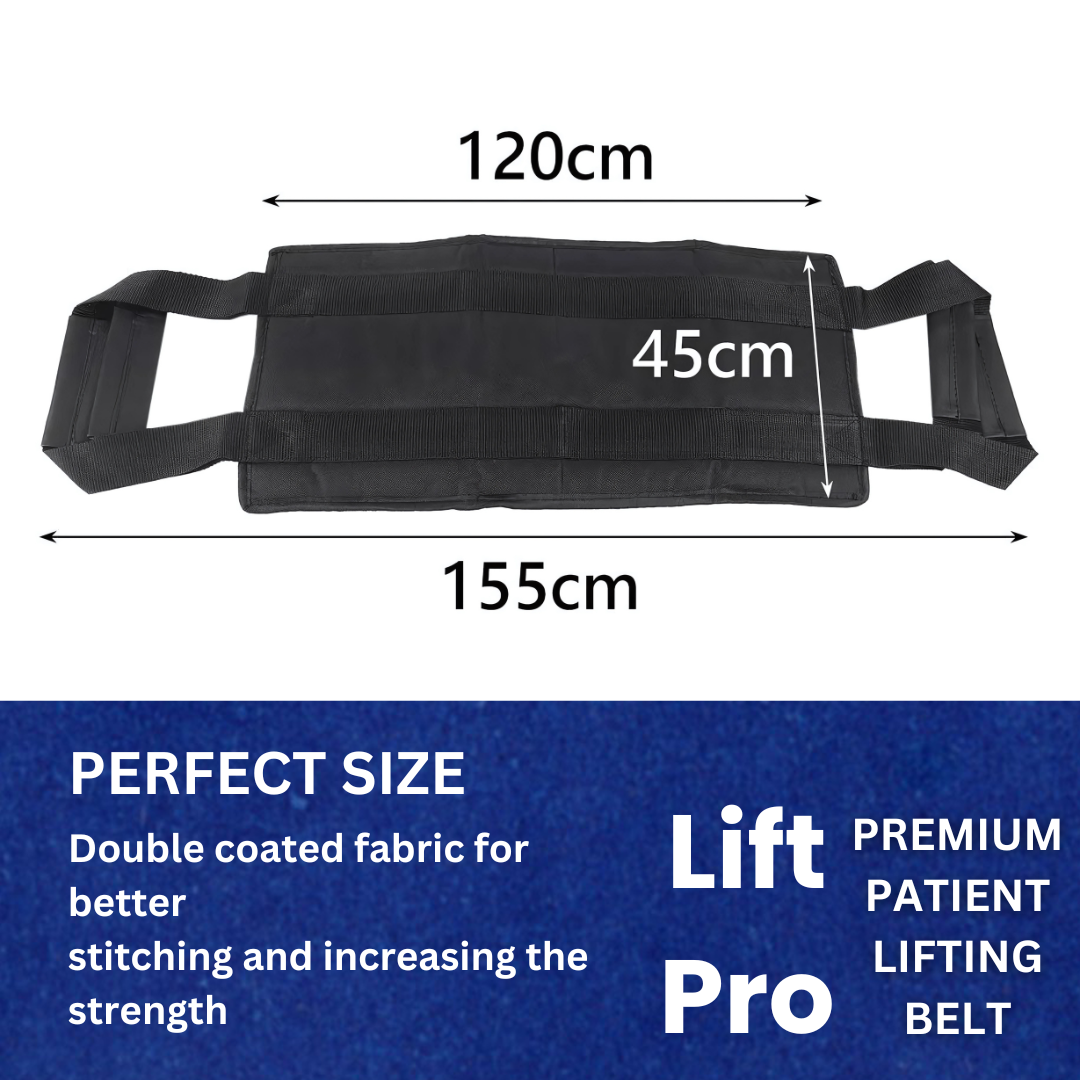 Unisex Patient Lifting Belt- Durable Transfer Belt with 4 Handles
