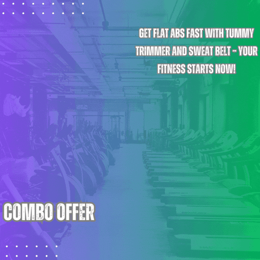 Tummy Trimmer with Sweat Belt for Men & Women – Fat Burning, Waist Slimming & Body Shaping Combo