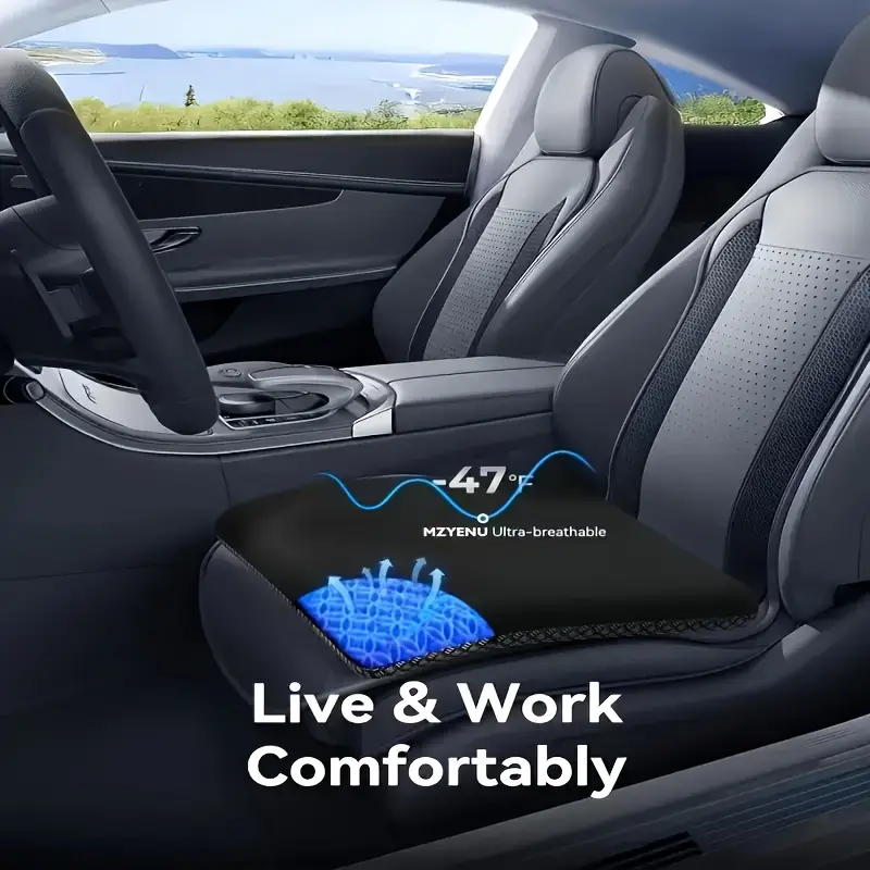 Orthopedic Gel Seat Cushion for Back Pain Relief